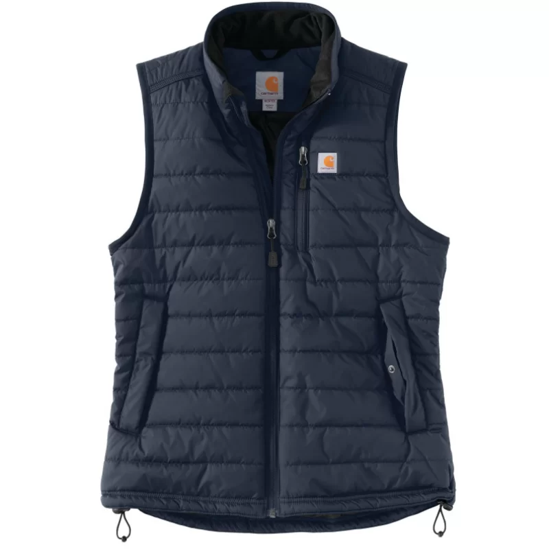 Gilet sans manches femme Gilliam zippé matelassé déperlant et anti-vent Bleu Nuit