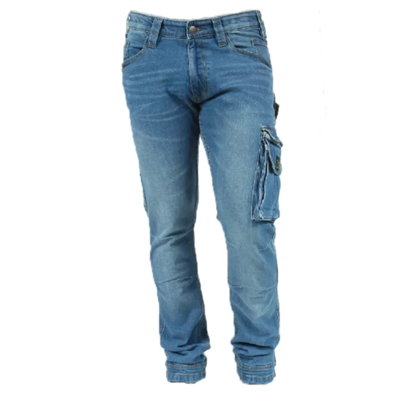 Jean de travail Rica Lewis Job stretch multi-poches coupe confort blue jean Stone