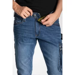 Jean de travail Rica Lewis Job stretch multi-poches coupe confort blue jean Stone