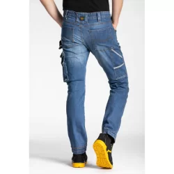 Jean de travail Rica Lewis Job stretch multi-poches coupe confort blue jean Stone