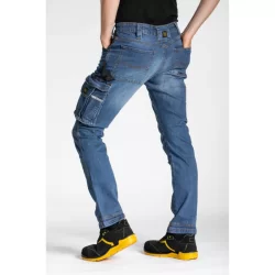 Jean de travail Rica Lewis Job stretch multi-poches coupe confort blue jean Stone