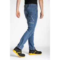 Jean de travail Rica Lewis Job stretch multi-poches coupe confort blue jean Stone