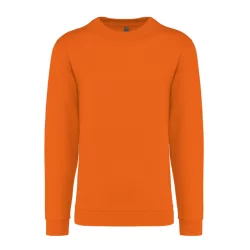 Sweat-shirt col rond Kariban 80% coton 20% polyester Orange