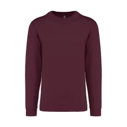 Sweat-shirt col rond Kariban 80% coton 20% polyester Wine