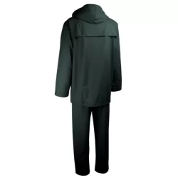 Ensemble de pluie enduit polyuréthane et PVC vert