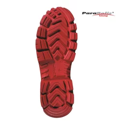 Chaussure de sécurité haute Lemaitre Varadero cramponnée semelle rouge S3