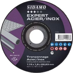 Disque à tronçonner Expert Inox Acier