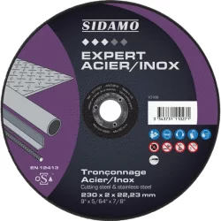 Disque à tronçonner Expert Inox Acier