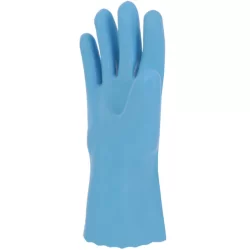 Gant latex naturel bleu tout enduit sans coton Interlock longueur 300mm