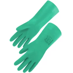 Gant nitrile vert floqué 30 cm Singer