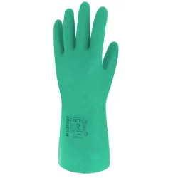 Gant nitrile vert floqué 30 cm Singer