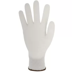 Gant nylon enduit Polyuréthane blanc