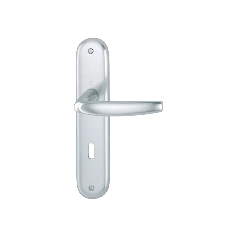 Poignée de porte Atlanta Hoppe porte 40-46 mm carré 7 mm Alu aspect argent