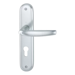 Poignée de porte Atlanta Hoppe porte 40-46 mm carré 7 mm Alu aspect argent