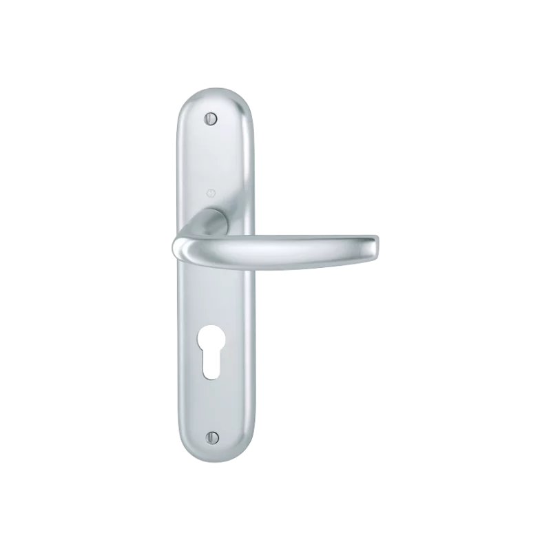 Poignée de porte Atlanta Hoppe porte 40-46 mm carré 7 mm Alu aspect argent