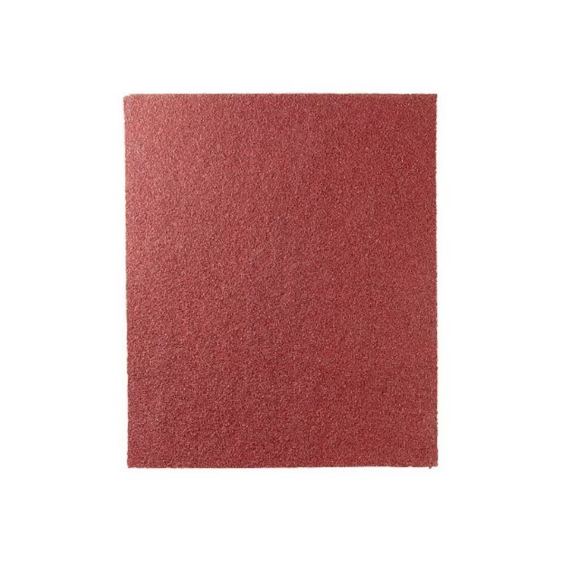 Feuille de papier corindon brun pour métaux et bois dur 230 x 280 mm