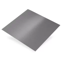 Plaque en aluminium anodisé lisse gris brossé - 500 x 250 mm - épaisseur 0.5 mm