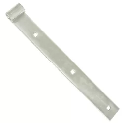 Penture droite percée Torbel acier zingué blanc 35 x 5 mm gond 14 mm