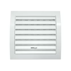 Grille de ventilation réglable carrée avec moustiquaire Blanc Autogyre