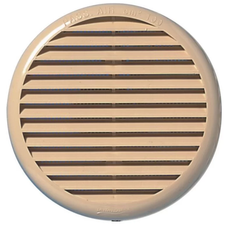 Grille ronde en plastique à clipser avec moustiquaire