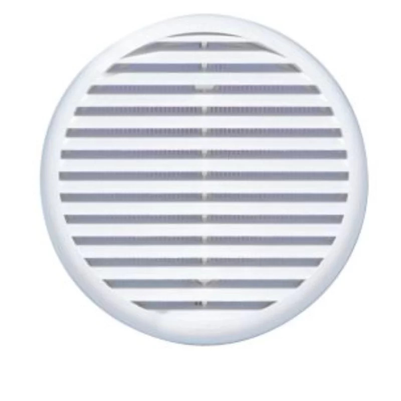 Grille ronde en plastique à clipser avec moustiquaire