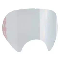 Film transparent autocollant de protection de visière pour masque complet 6000 3M - Lot de 25