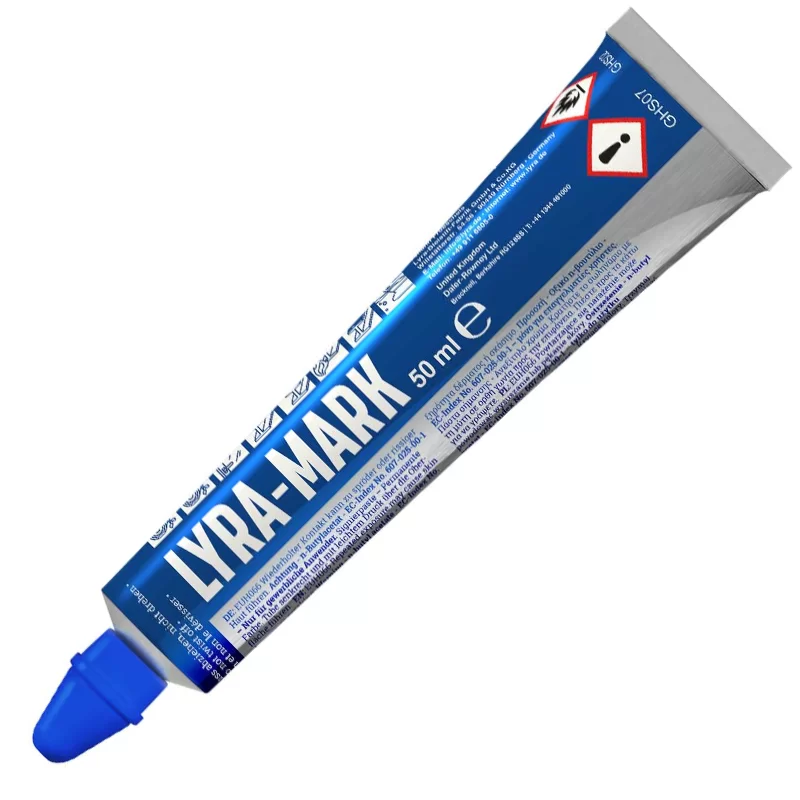 Tube marqueur permanent à bille indélébile Lyra Mark 50ml