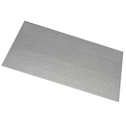 Plaque en aluminium anodisé perforée ronds - 500 x 250 mm - épaisseur 1 mm