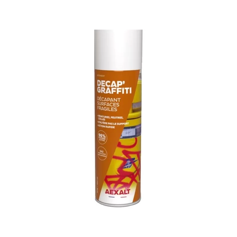 Décapfort'graffiti Aexalt aérosol de 650 ml - Décapant surfaces fragiles