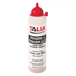 Poudre de traçage rouge Taliaplast en biberon avec bouchon verseur