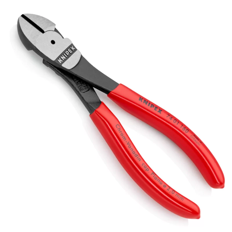 Pince coupante de côté à forte démultiplication Knipex Poignées gainées