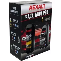 Pack de nettoyants pour voiture Aexalt contenant All Cleaner, Jantaex et Brillaex