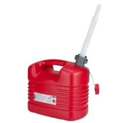 Jerrican Pressol en polyéthylène rouge pour carburant