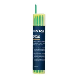 Mine pour porte mine télescopique Lyra Dry étui de 12 assortiment couleurs blanc vert et bleu