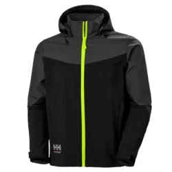 Veste softshell à capuche Oxford Noir/Fluo Helly Hansen