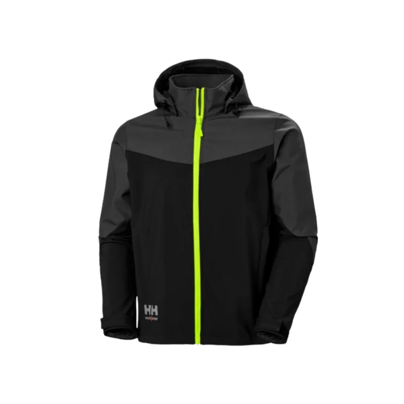 Veste softshell à capuche Oxford Noir/Fluo Helly Hansen