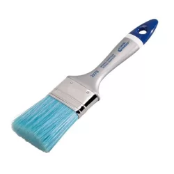 Pinceau brosse plate pour peinture acrylique Virole acier nickelé Manche polyproylène