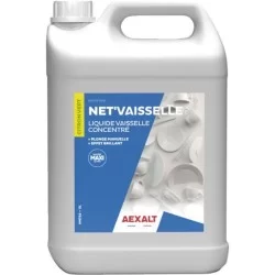 Liquide vaisselle citron vert Aexalt pour plonge manuelle bidon de 5 litres