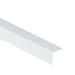 Cornière d'angle pvc blanc 40 x 40 mm longueur 2.75 m