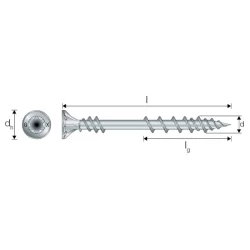 Vis terrasses bois SV en inox A2