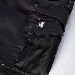 Pantalon de travail North Ways Adam noir avec emplacements genouillères