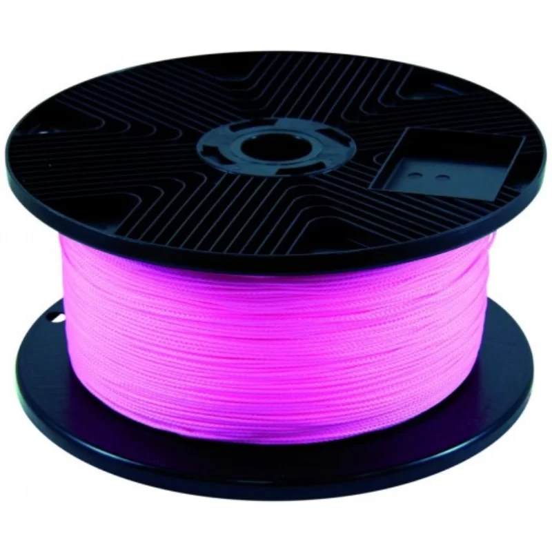 Cordeau tressé polypropylène rose fluo diamètre 1.5 mm