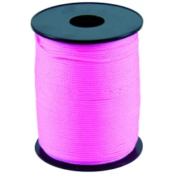 Cordeau tressé polypropylène rose fluo diamètre 1.5 mm