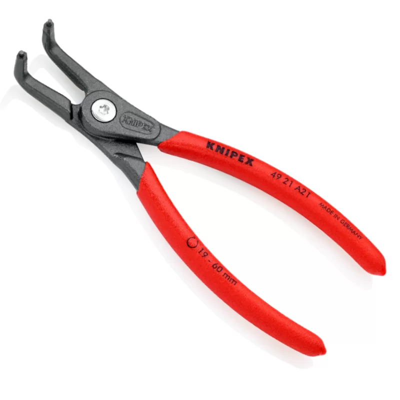 Pince de précision coudée à circlips bagues extérieures Ø 19-60 mm Knipex - Longueur 165 mm