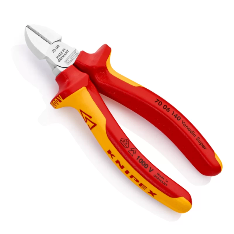 Pince coupante de côté pour fils doux et durs Knipex Isolée 1000V