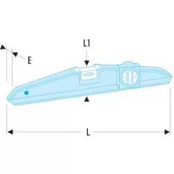 Niveaux trapézoïdaux magnétiques 250mm