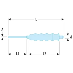 Pointeau gainé 4 x 185mm