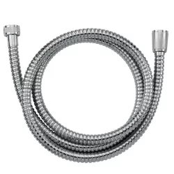 Flexible double agrafage en inox chromé raccords standards femelle F 1/2