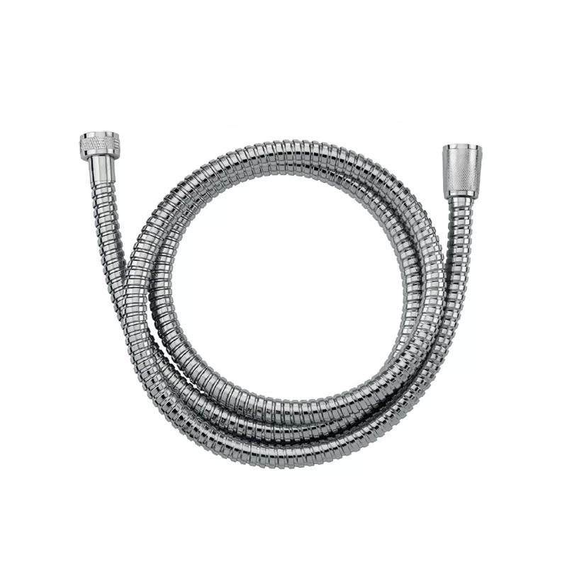 Flexible double agrafage en inox chromé raccords standards femelle F 1/2