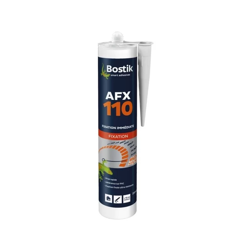 Mastic acrylique Bostik AFX 110 haute performance coloris blanc cartouche 310 ml